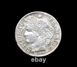 20 cents silver Ceres 1850 bb Strasbourg, Very Rare