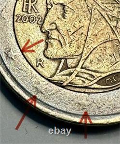 2002 2 Euro Coin from Italy Dante Alighieri Very Rare