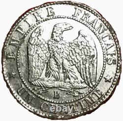 #2147 RARE 1 centime 1854 B Rouen Napoleon III VERY RARE INVOICE