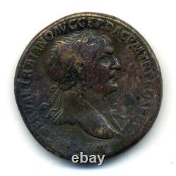 (2298) Very rare (UNPUBLISHED according to CGB) SESTERTIUS of TRAJAN (Weight 26.97 gr)