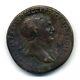(2298) Very Rare (unpublished According To Cgb) Sestertius Of Trajan (weight 26.97 Gr)