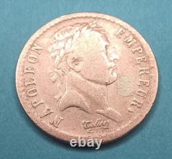 271 France 1/2 Demi franc 1811 W Napoleon I silver coin very rare