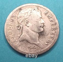 273 France 1/2 Half franc 1812 B Napoleon I Silver Coin Very Rare