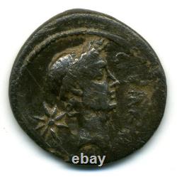 (3176-) Very rare (R3) denarius of Julius Caesar. IMP / P. Sepullius Macer