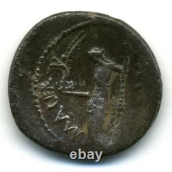 (3176-) Very rare (R3) denarius of Julius Caesar. IMP / P. Sepullius Macer