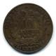 (3597) Very Rare (r2) 10 Centimes Ceres Coin, Different Torch, 1896 A