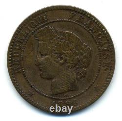(3597) VERY RARE (R2) 10 centimes Ceres coin, different torch, 1896 A