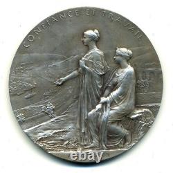 (3892) Very Rare Silver Medal, Centenary of the Bank of France, 1901