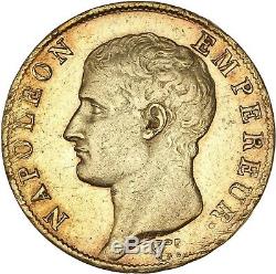 40 Francs Or Napoleon Paris Bareheaded An14 Uncommon Very Nice Copy Ttb + / Sup