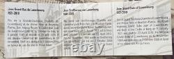 5 Commemorative Silver Coins, very rare from the Grand Duchy of Luxembourg