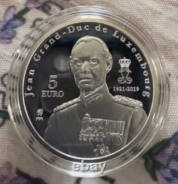 5 Commemorative Silver Coins, very rare from the Grand Duchy of Luxembourg