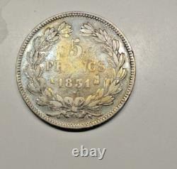 5 FRANCS LOUIS PHILIPPE 1831 K hollow edge VERY RARE