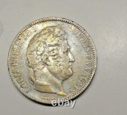5 FRANCS LOUIS PHILIPPE 1831 K hollow edge VERY RARE