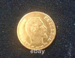 5 Francs Gold 1860 Napoleon III BB Strasbourg struck 60 out of 50 very rare