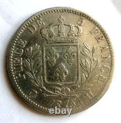 5 Francs Louis XVIII 1815 H La ROCHELLE very RARE Fine/Very Fine