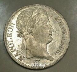 5 Francs Napoleon 1808 A État Spl Tres Rare Quota 1500 Euro Weight 24gr97