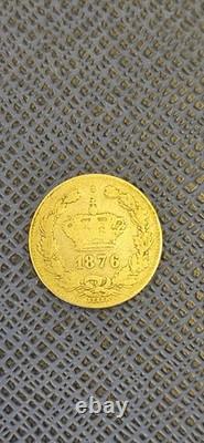 50 Bani 1876 Romania Very Rare Silver