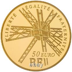 50 Euro France 2009 Or Be Gustave Eiffel (793 Ex. Only) Très Rare Gold Pp