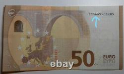 50 Euro Note Hyper Rare No Series To Three Chiffers 666. Very Good Condition
