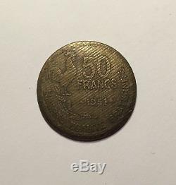 50 Francs 1951 Paris Guiraud France Very Rare