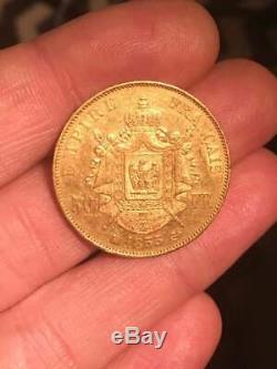 50 Francs Gold Gold Napoleon III 1855 Bb Strasbourg 6850 Ex Pedigree Rr Very Rare