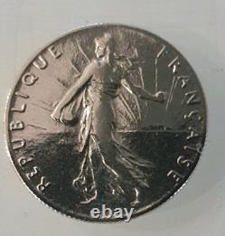50 centimes of Franc Very RARE Silver Sower Year 1911 In SUP