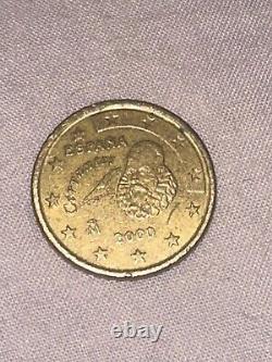 50 euro cents coin from Spain Year 2000 Very RARE