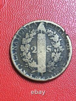 #5566 2 sols 1791. AA. Metz Louis XVI TB+ very rare INVOICE