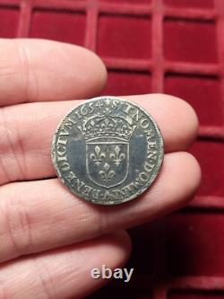 #65-232 Louis XIV Quarter 1/4 Ecu 1654 Paris Very Rare
