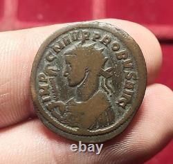 #77-422 PROBUS antoninianus TICINUM QXXT VIRTUS INVICTI AVG very Rare