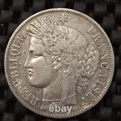 8! Very Rare! Magnificent 5 Francs 1850 K Ceres Ttb