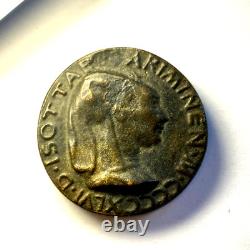 #8754 ITALY Medal of Isotta degli Atti 1446 RARE 40 mm Very rare 41.4gr