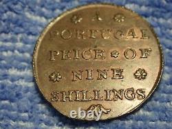 9 Shillings Very Rare Portuguese Coin De Monnaie Weight (escudo) 1746-about