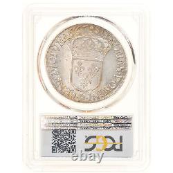 #906170 Currency, France, Ecu, 1667, Rennes, Very Rare, Pcgs, Ms64, Spl+, Argen