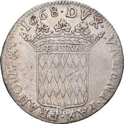 #906953 Currency, Monaco, Louis I, Scudo, Ecu, 60 Sols, 1668, Monaco, Very rare