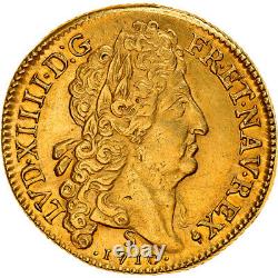 #908349 Monnaie, France, Double Louis D'or Au Soleil, 1710, Reims, Very Rare