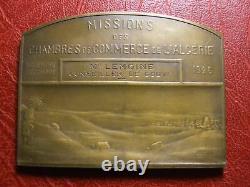 Algeria Missions Of Chambers Of Commerce 1926 Very Rare Medal By Pineau