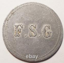 Algeria Very Rare 1 Franc Grima Farm A Philippeville