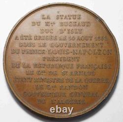 Algeria Very Rare Medal, Statue of Marshal Bugeaud in Algiers, 1852 (hand hallmark)
