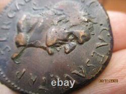 Ancient AE Sesterce / Rare Galba Medallion, Worn But Very Beautiful