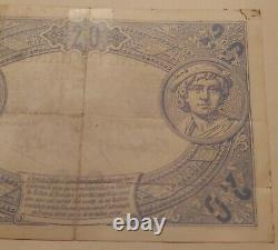 Bank Of France 20 Francs Black Of 27 July 1904 Post Very Rare (scotché)