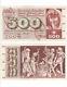 Banknote Switzerland Swiss Suisse Schweiz 500 Frs 24-01-1972 Very Rare Vf