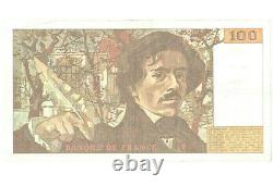 §§ Banknote / Ticket Fault! Tres Rare 100 Francs Delacroix 1988 §§