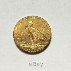 Beautiful And Rare Piece Of $ 5 Indian Gold 1909 Philadelphia