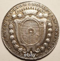 Beautiful and Very Rare Token of Jean-Mathieu Chancey, Alderman of Lyon, 1774