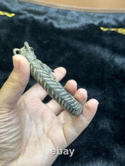 Beautiful very rare ancient Greek Roman bronze bracelet with deer heads