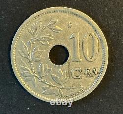 Belgium Albert I Very Rare 10 Centimes Coin 1931 VL Star (2)