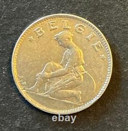 Belgium Albert I – Very Rare 1934 VL 50 Centimes Coin – Rare Date