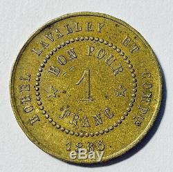 Channel Canal Of Suez 1 Franc Borel Lavalley And Company 1865 Very Rare (n2500)