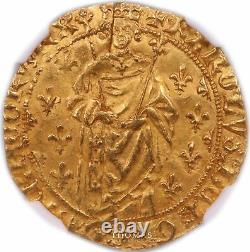 Charles VII Royal Gold Poitiers- Ngc Ms 63 Very Rare